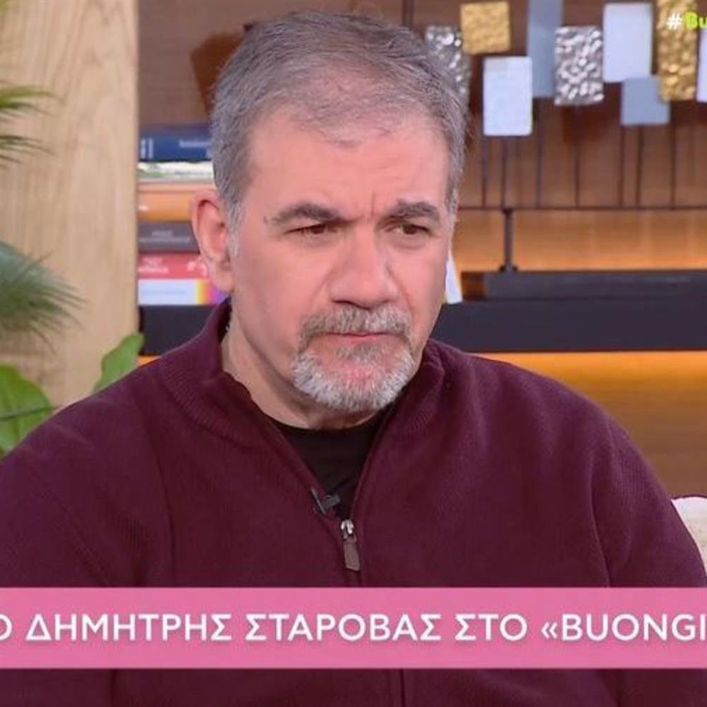 Δημήτρης Σταρόβας: "Έχω χάσει 46 κιλά, περιμένω να ανακτήσω την ομιλία - Το μυαλό τρέχει αλλά η γλώσσα δεν προλαβαίνει" 
