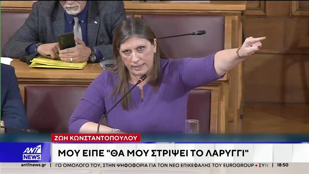 Η Ζωή Κωνσταντοπούλου ζήτησε τη σύλληψη του «Φραπέ»- Μου είπε "θα μου  στρίψει το λαρύγγι"