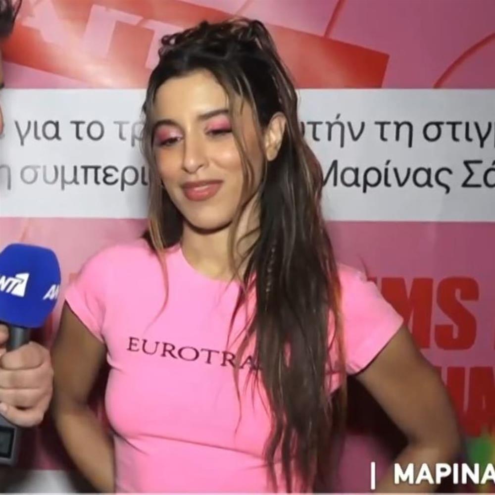 Μαρίνα Σάττι: Το σχόλιο για τα 12 τραγούδια του εθνικού τελικού της Eurovision και η απάντηση για το banner με τα αρνητικά σχόλια
