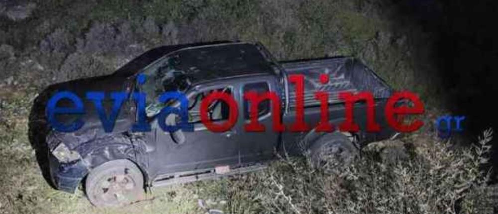 Τροχαίο στην Εύβοια: Αγροτικό έπεσε σε γκρεμό