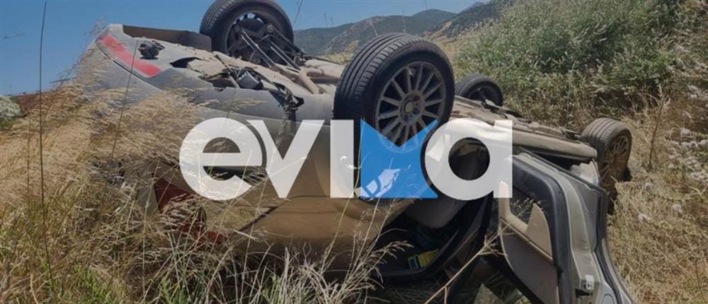 Τροχαίο στην Εύβοια: Αυτοκίνητο έπεσε σε χωράφι - Εγκλωβίστηκε μητέρα με την κόρη της (βίντεο)