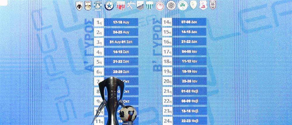 Super League: Η κλήρωση για τη νέα σεζόν - Η πρεμιέρα και τα ντέρμπι