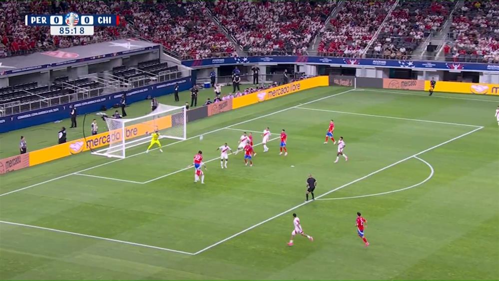 COPA AMERICA 2024 | Περού - Χιλή | Κεφαλιά του Ντίας πάνω από το οριζόντιο δοκάρι