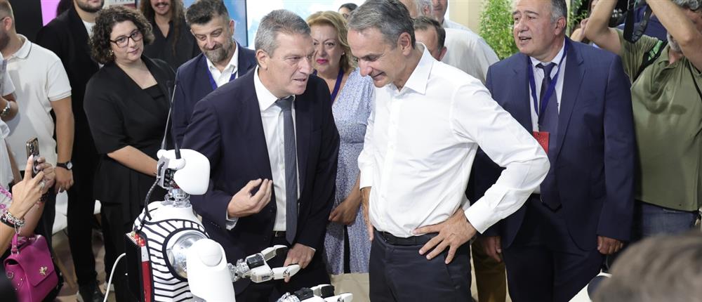 Περιοδεία Κυριάκου Μητσοτάκη στα περίπτερα της 90ης ΔΕΘ