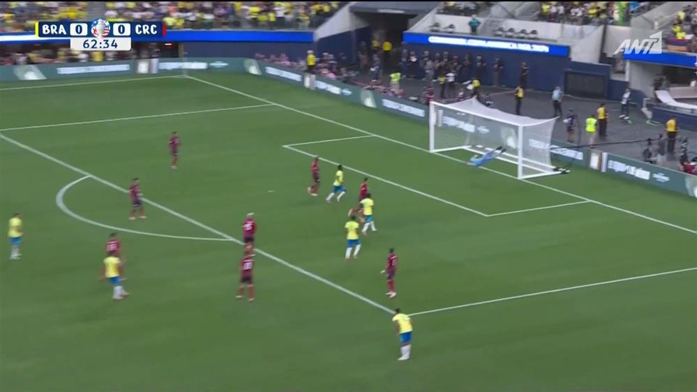 COPA AMERICA 2024| Βραζιλία - Κόστα Ρίκα | Η βολίδα του Πακετά σταματά στο δοκάρι!