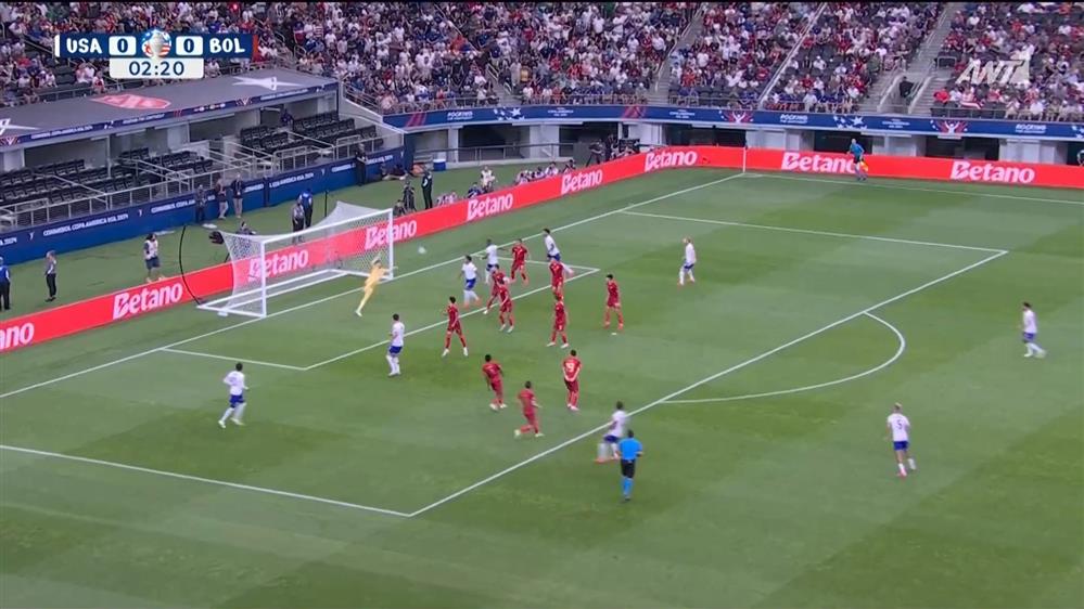 COPA AMERICA 2024| HΠΑ - Βολιβία | Πανέρμορφο σουτ από τον Πούλισικ, στέλνει την μπάλα στο αριστερό παραθυράκι του Βισκάρα!