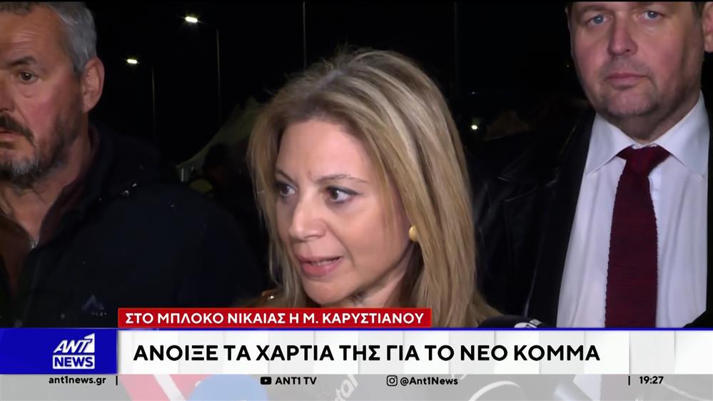 Τα χαρτιά της, για το υπό ίδρυση κόμμα και τους στόχους της, άνοιξε η Μαρία Καρυστιανού