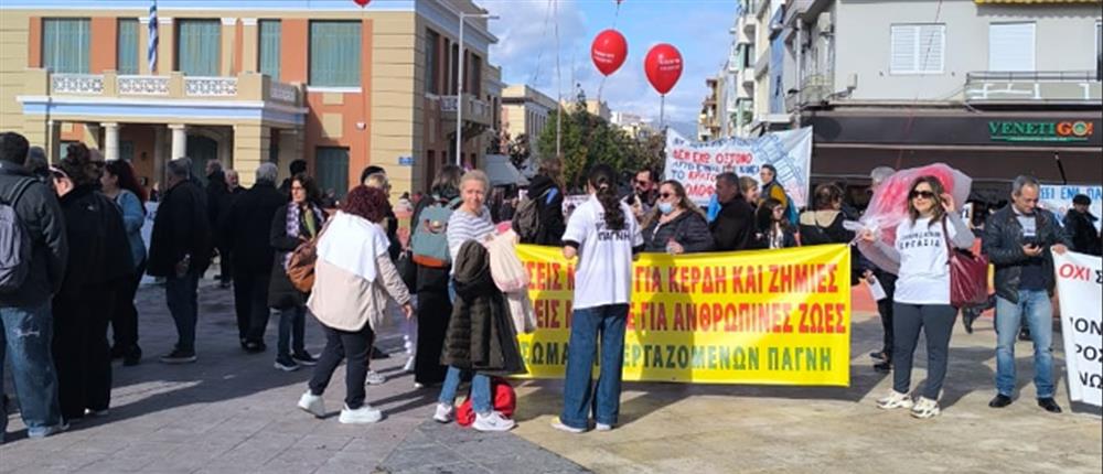 Τέμπη - Συγκέντρωση μνήμης στο Ηράκλειο Κρήτης