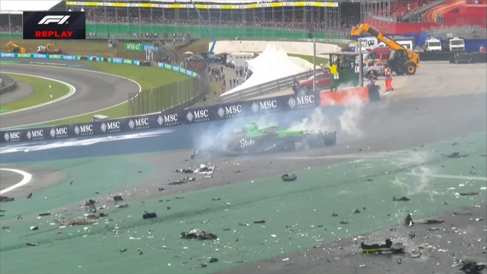 To τρομακτικό ατύχημα του Bortoleto στον τελευταίο γύρο του Sprint Race