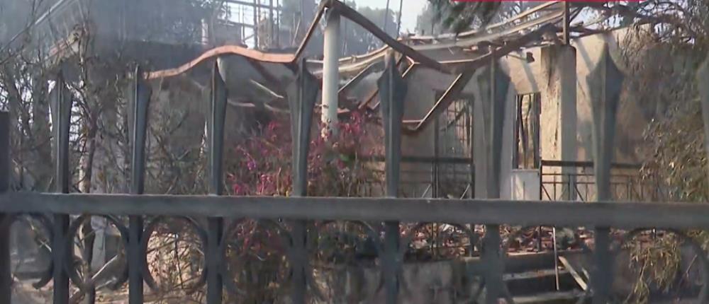 Κουβαράς - Καλύβια - καμένα σπίτια - αυτοκίνητα Κουβαράς - Καλύβια - καμένα σπίτια - αυτοκίνητα