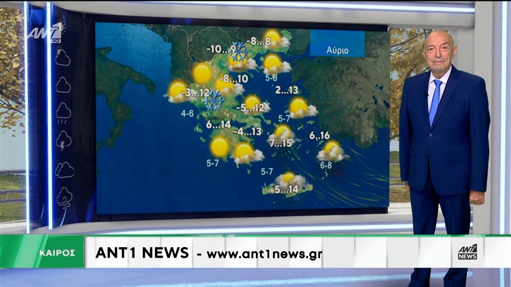 Δελτίο καιρού στις 13:15 – 12-01-2026