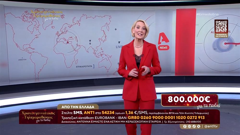 Οι ειδήσεις του ALPHA στηρίζουν τον Χριστουγεννιάτικο Τηλεμαραθώνιο του ΑΝΤ1