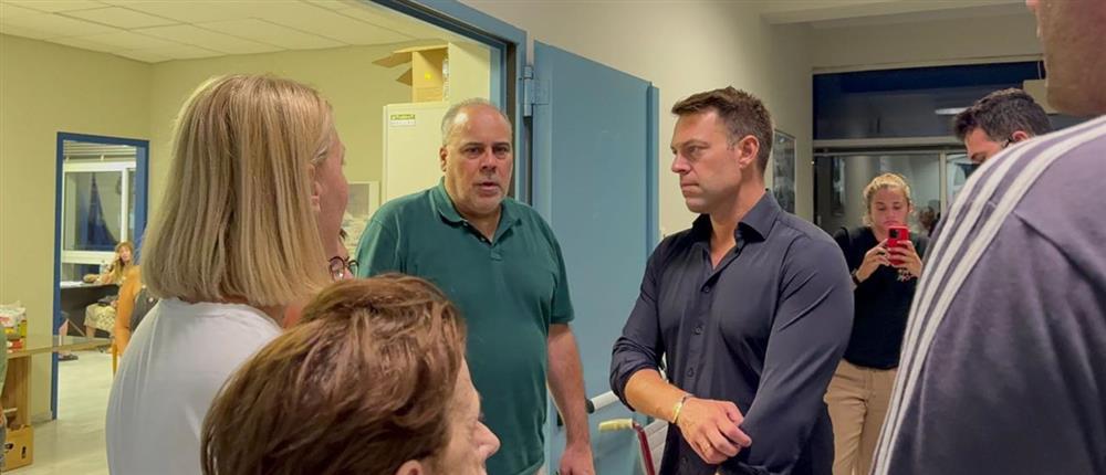 Στέφανος Κασσελάκης - πυρόπληκτοι - Μελίσσια