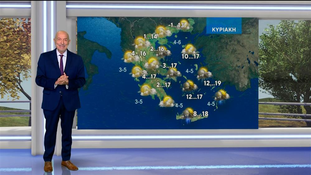 Δελτίο καιρού στις 20:00 – 19-12-2025 
