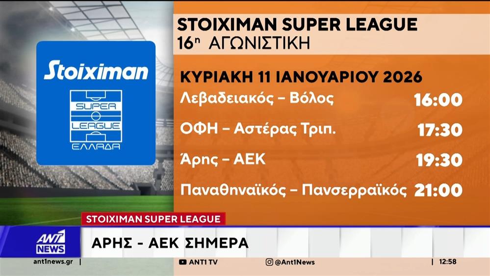 Στην κορυφή της Stoiximan Super League ο Ολυμπιακός