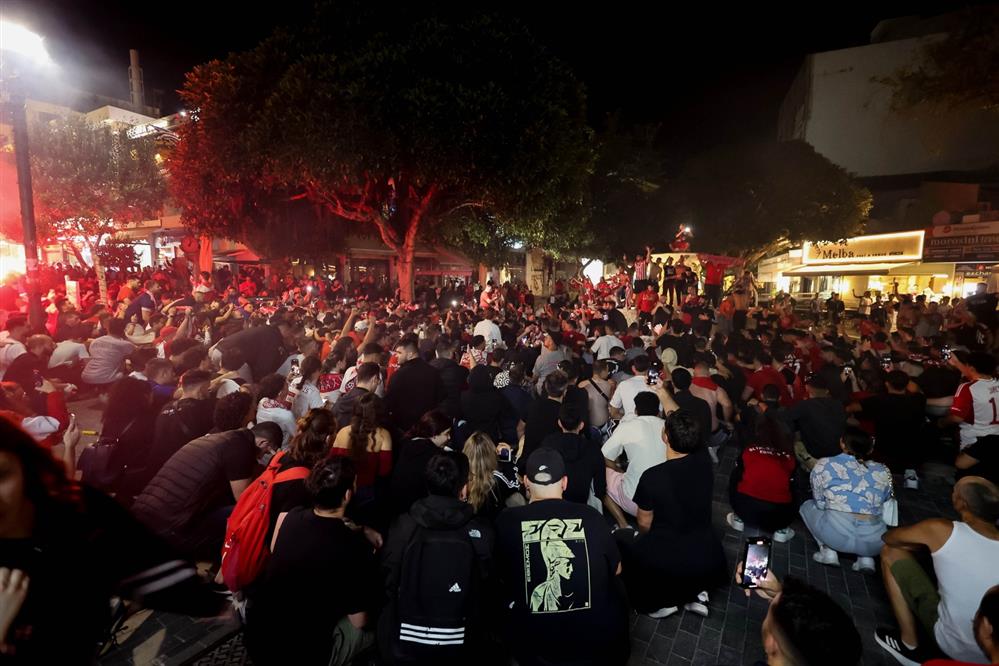 Ολυμπιακός - Πανηγυρισμοί - Ηράκλειο Κρήτης