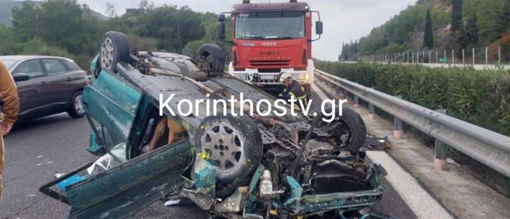 Σοκαριστικό τροχαίο στην Εθνική Οδό Κορίνθου – Τρίπολης