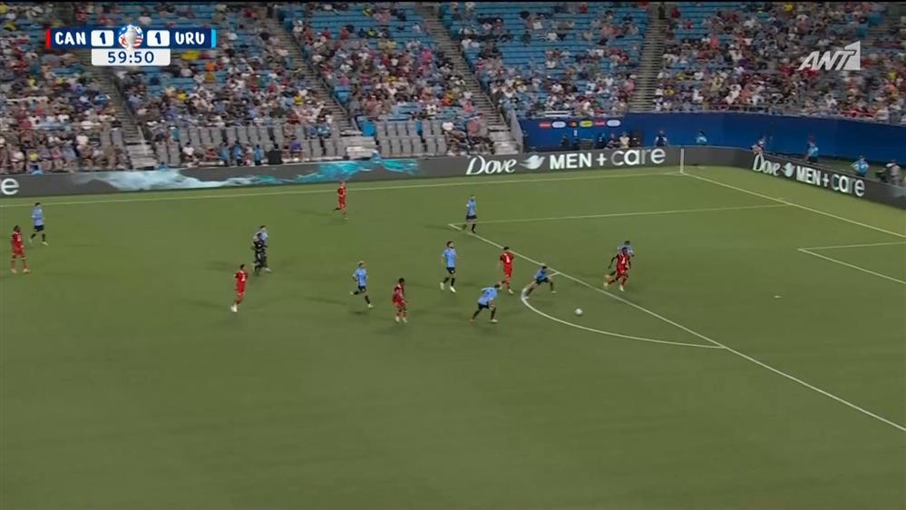 COPA AMERICA 2024 | Καναδάς - Ουρουγουάη | Τρομερή κάθετη και πλασέ που αποκρούει με δυσκολία ο Ροσέτ