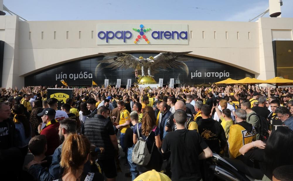 ΑΕΚ - φίλαθλοι - Νέα Φιλαδέλφεια