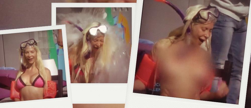 Γυμνόστηθο… Ice Bucket Challenge από τηλεπερσόνα