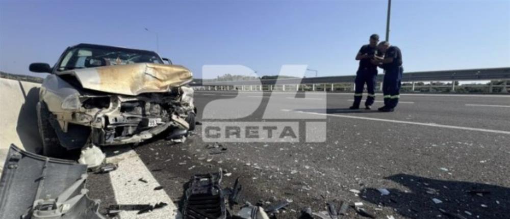 Κρήτη: Σφοδρό τροχαίο στον κόμβο Αρκαλοχωρίου (εικόνες)