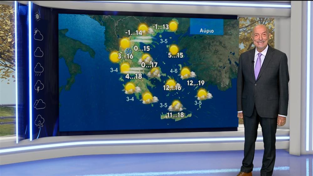 Δελτίο καιρού στις 13:15 – 13-12-2025