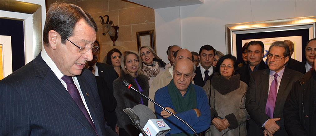Εγκαίνια της έκθεσης του Αλέκου Φασιανού στην Κύπρο