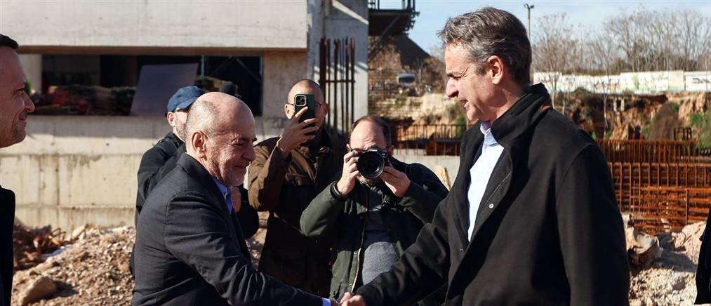 Αυτοψία Κυριάκου Μητσοτάκη στο νέο γήπεδο του Παναθηναϊκού, στον Βοτανικό