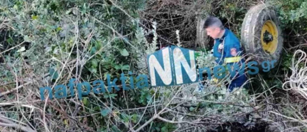 Μεσολόγγι: Ανετράπη τρακτέρ σε ρέμα - Χωρίς τις ασθήσεις του ο οδηγός