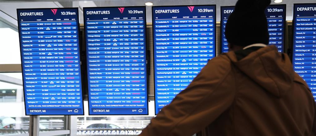 ΗΠΑ: Πάνω από 1.500 ακυρώσεις πτήσεων λόγω shutdown