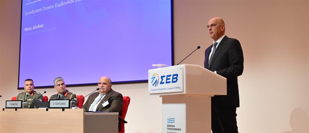Δένδιας: Εθνική αναγκαιότητα η οικοδόμηση ενός αυτάρκους αμυντικού οικοσυστήματος