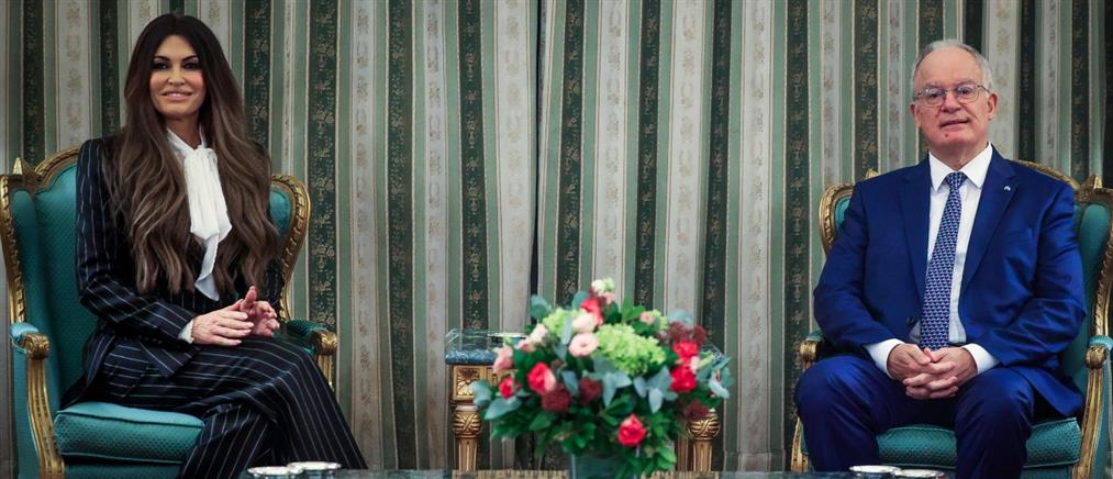 Η Γκιλφόιλ επέδωσε τα διαπιστευτήρια της στον Τασούλα (εικόνες)