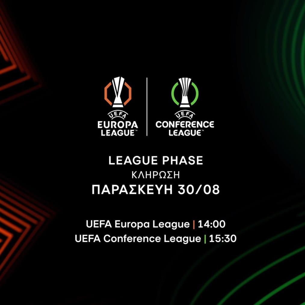 Οι κληρώσεις των ελληνικών ομάδων στην UEFA LIVE στο antenna.gr