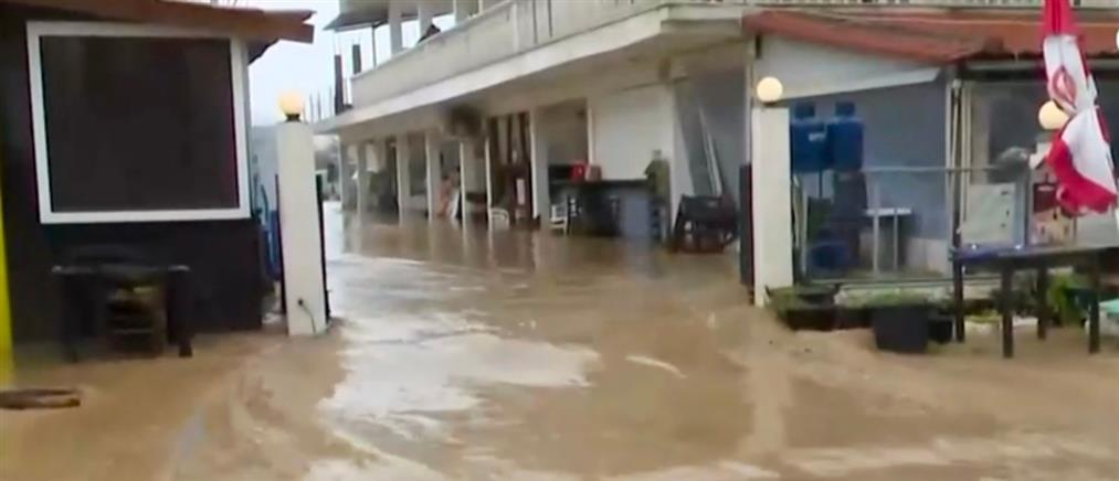 Λάρισα:  Έντονα καιρικά φαινόμενα στα παράλια του νομού και στον Δήμο Αγιάς