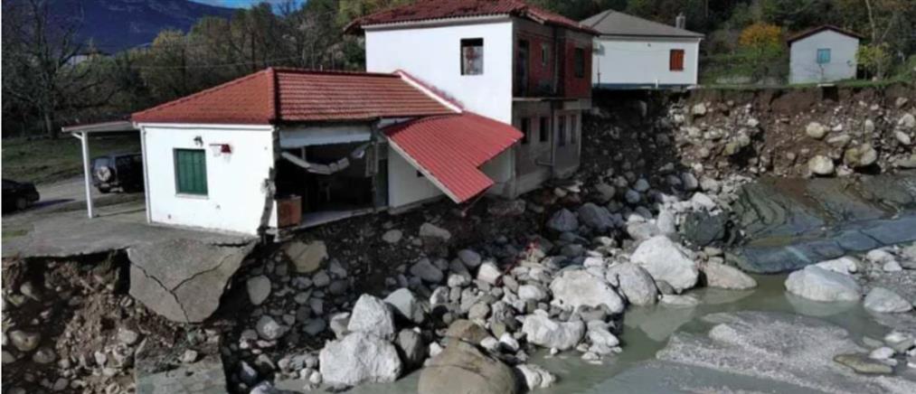 Τζουμέρκα: Κακοκαιρία και ορμητικά νερά προκάλεσαν μερική κατάρευση σπιτιού (εικόνες)