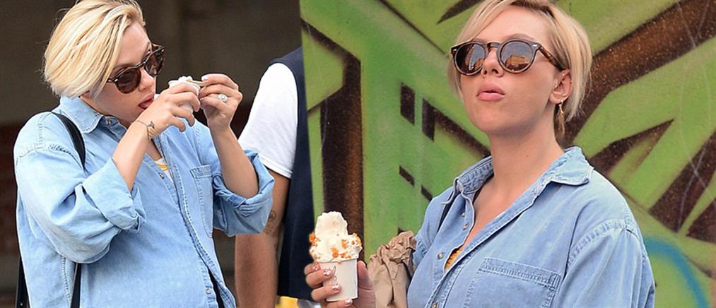 Η εγκυμονούσα Σκάρλετ Γιόχανσον είχε μια λιγούρα για... παγωτό!