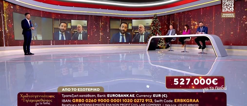 Χριστουγεννιάτικος Τηλεμαραθώνιος ΑΝΤ1 για τα παιδιά: Ξεπέρασαν το μισό εκατομμύριο ευρώ οι προσφορές