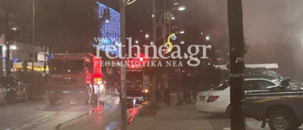 Ρέθυμνο: Μεγάλη φωτιά σε κατάστημα στην Καλλιθέα (εικόνες)