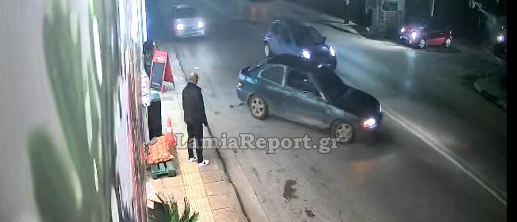 Λαμία: Κλοπή παραλίγο να καταλήξει και σε... τροχαίο (βίντεο)