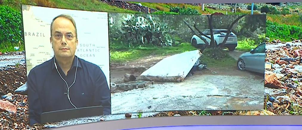 Κωνσταντέλλος στον ΑΝΤ1 για την κακοκαιρία: Φταίει το ρέμα που έγινε δρόμος και θα ξαναγίνει ρέμα…