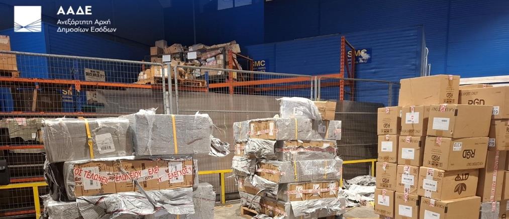 ΑΑΔΕ: Κατάσχεση 1,7 εκατομμυρίων τσιγάρων στο αεροδρόμιο "Ελευθέριος Βενιζέλος"