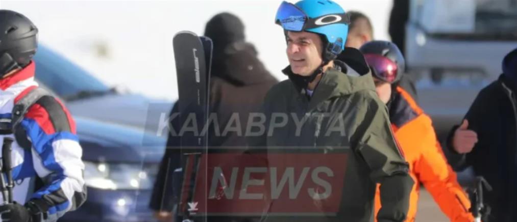 Στα Καλάβρυτα ο Κυριάκος Μητσοτάκης, επισκέφθηκε το χιονοδρομικό κέντρο (εικόνες)