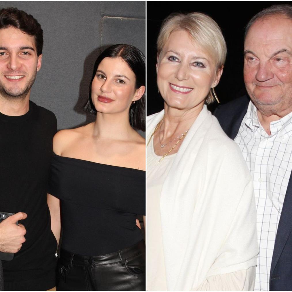 Κώστας Καραμανλής & Νατάσα Παζαΐτη: Στο θέατρο του Κολλεγίου Αθηνών για να δουν τα δίδυμα παιδιά τους