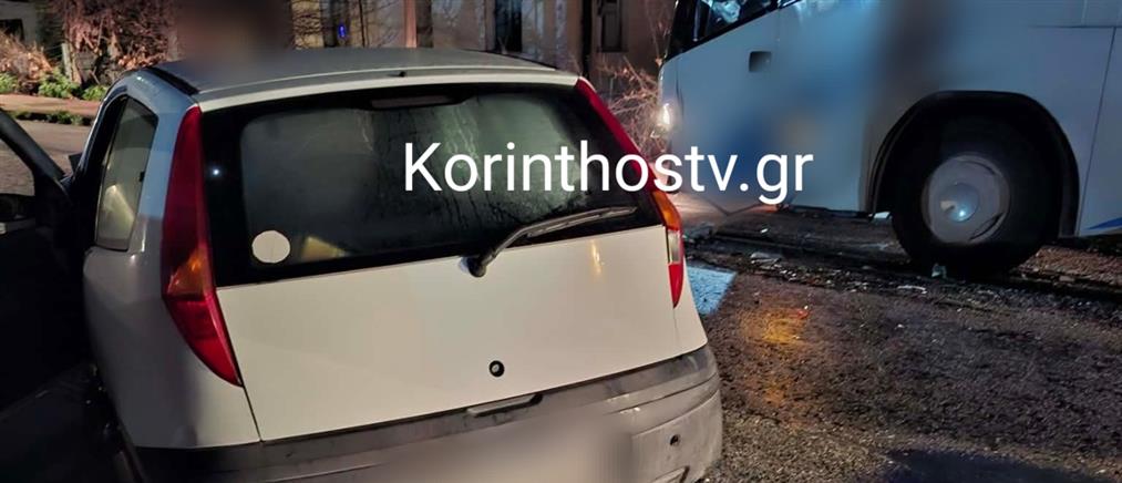 Σοβαρό τροχαίο στην Κορινθία – Ι.Χ συγκρούστηκε με λεωφορείο