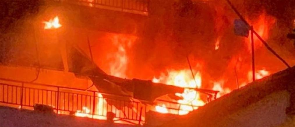 Αλεξάνδρεια: Μεγάλη φωτιά σε διαμερίσματα στο κέντρο της πόλης (βίντεο)