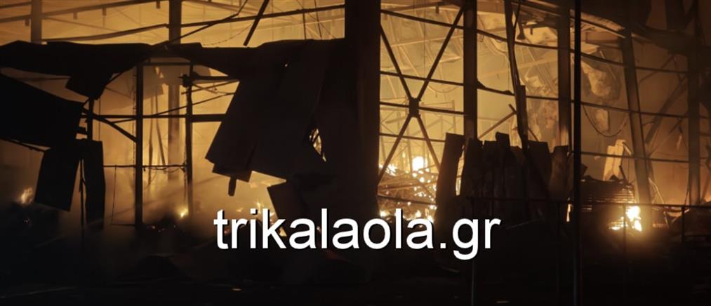 Φωτιά σε εργοστάσιο στα Τρίκαλα: Ανασύρθηκαν 3 σοροί (βίντεο)