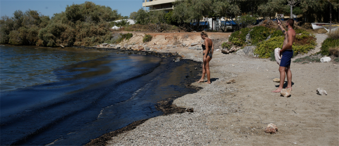 Σαρωνικός - πετρέλαιο - ακτή Αγίου Κοσμά