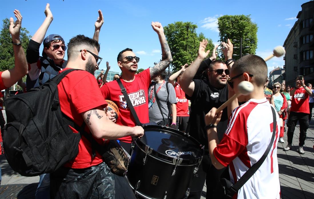 Ολυμπιακός - Κάουνας - φίλαθλοι