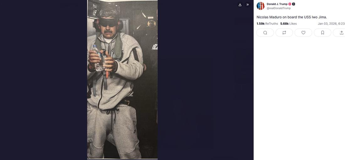 Μαδούρο - Βενεζουέλα - Τραμπ - Truth social Μαδούρο - Βενεζουέλα - Τραμπ - Truth social