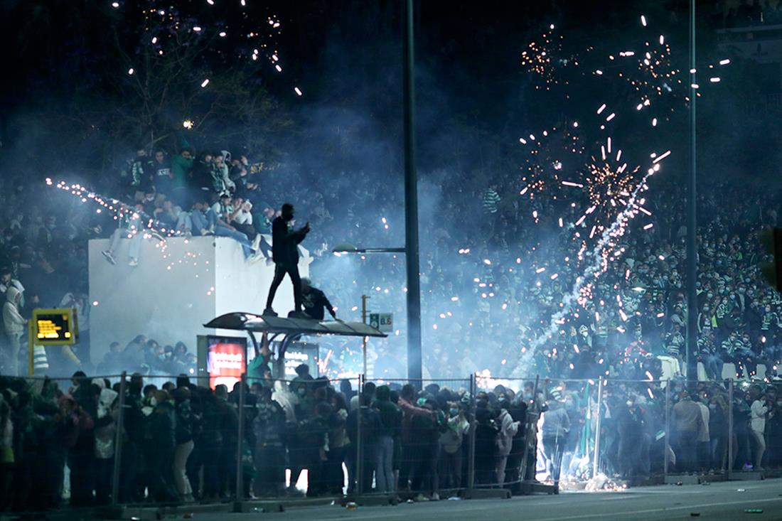 AP - Σπορτινγκ Λισαβόνας - πρωταθλήτρια Πορτογαλίας - φίλαθλοι